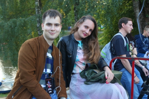 Палатин Александр и Храмова Алиса на музыкальном фестивале в Красногорске.
